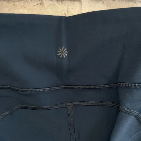 Women’s Athleta Blue Capri 16” Leggings pockets Size Small - Picture 3 of 5